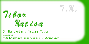 tibor matisa business card